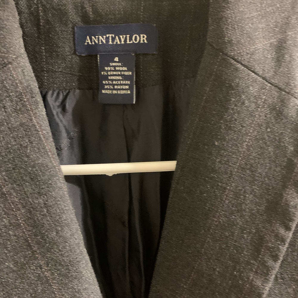 Ann Taylor Gray Wool Blazer for Women